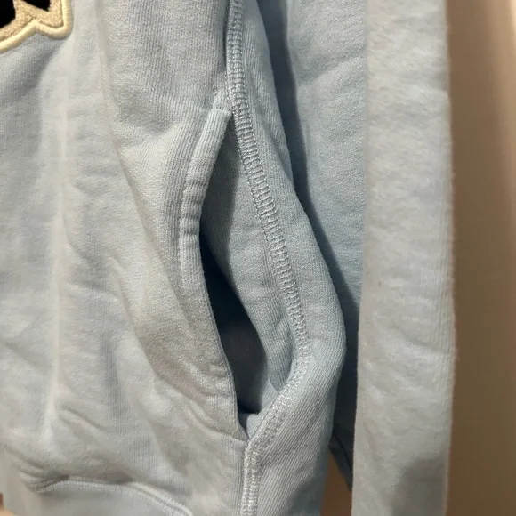 October’s Very Own OVO Chenille Bubble Owl Hooded Sweatshirt Men’s Medium Blue
